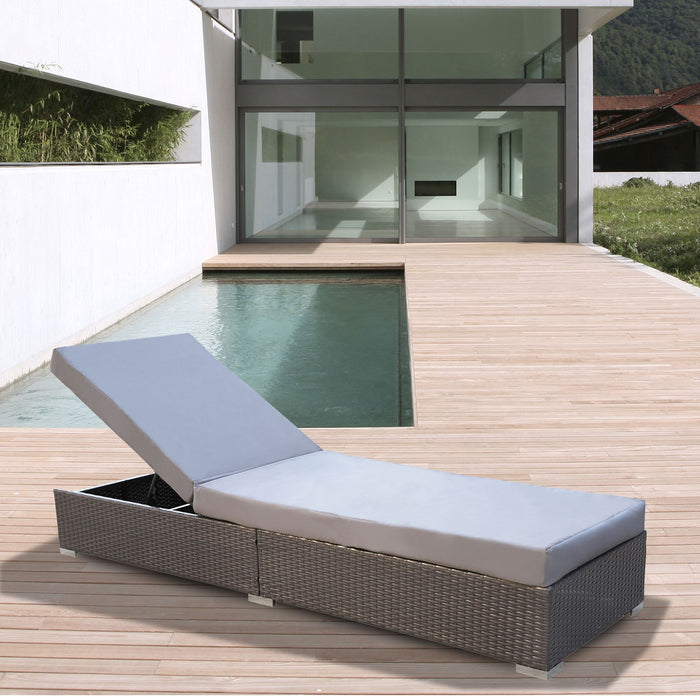 Arcadia Furniture Outdoor 3 Piece Sunlounge Set Rattan Garden Day Bed Lounger